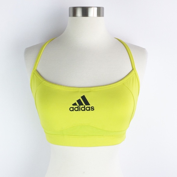adidas yellow sports bra
